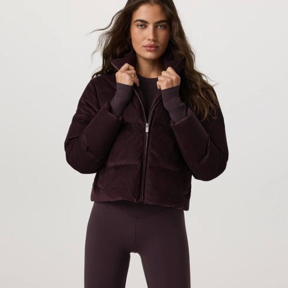 Vuori Jackets & Blazers - Carmel Corduroy Puffer | Women's Raisin Zip-Up Jacket | Vuori